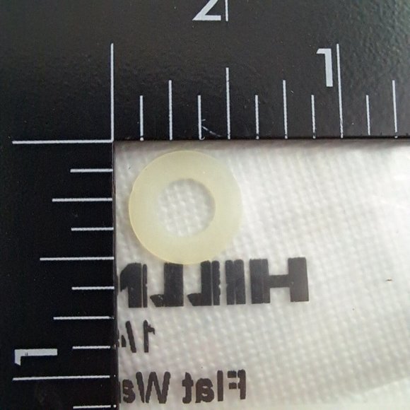 Hillman Flat Washers ¼ Nylon White 4 Piece - Picture 2 of 5